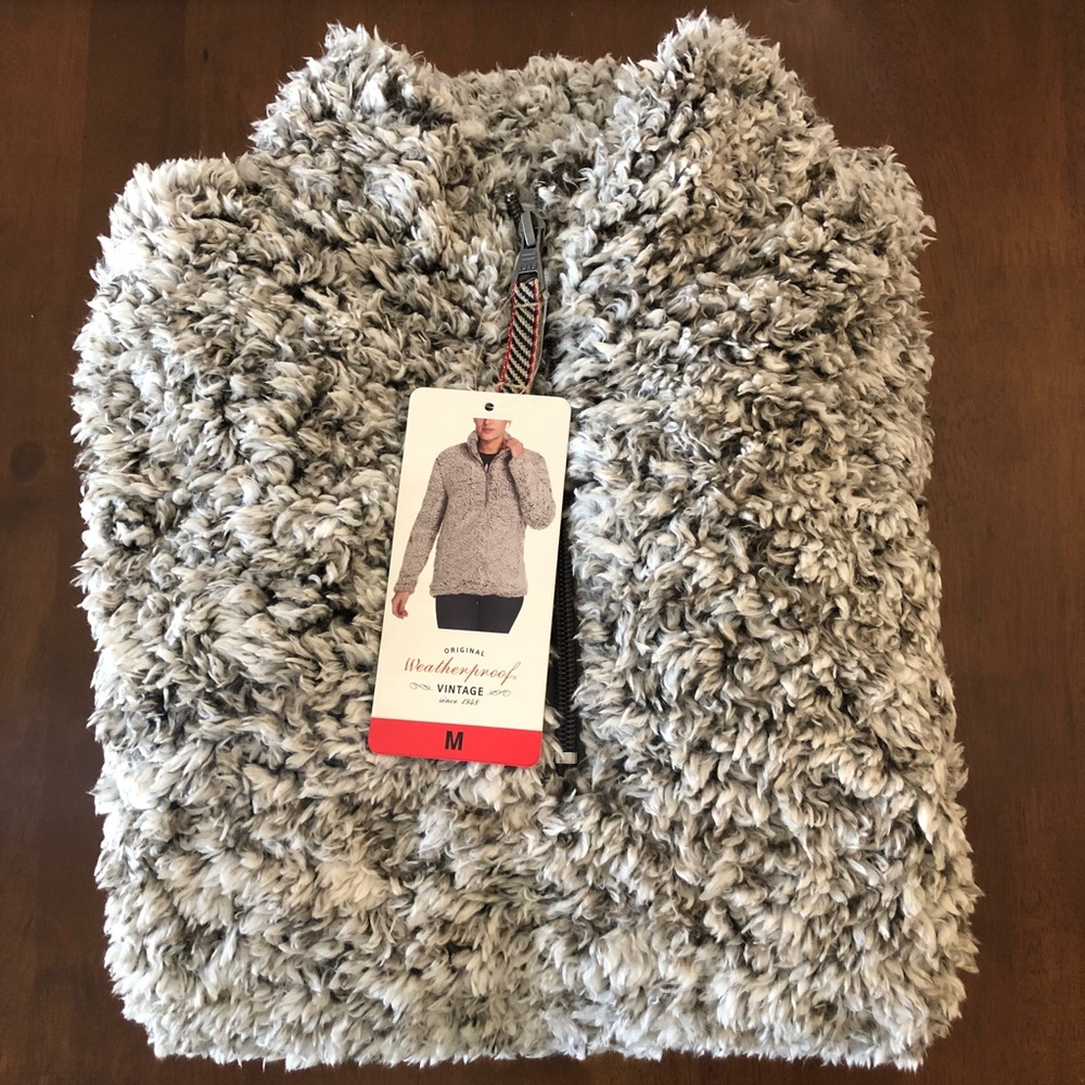 Sherpa Teddy Bear Jacket Plush Soft W/ Pockets NWT - Picture 3 of 8